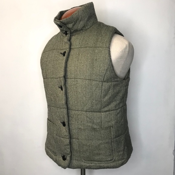 Chaps Jackets & Blazers - Chaps Denim Women’s Wool Herringbone Down Vest L